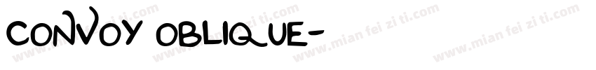 convoy oblique字体转换